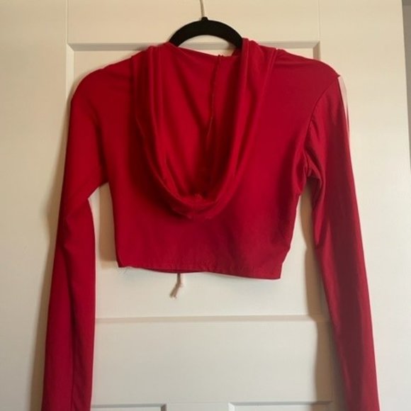 FASHION NOVA Cropped Striped Hoodie - Picture 5 of 5